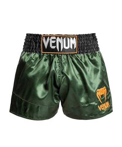 Venum Herren Classic Muay Thaibox Shorts, Grün/Schwarz/Gold, L Slim Kurz EU Venum Herren Classic Muay Thaibox Shorts, Grün/Schwarz/Gold, L Slim Kurz EU von Venum
