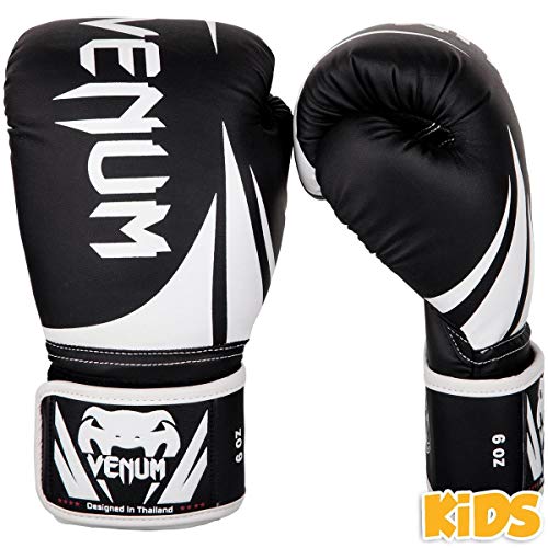 Venum Unisex-Youth Challenger 2.0 Kids Boxhandschuhe, Schwarz / schwarz, 8-ounce EU von Venum