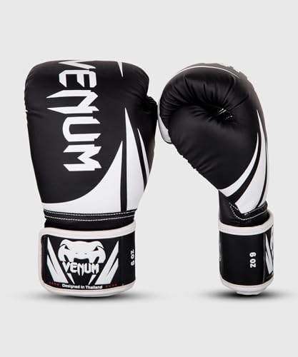 Venum Unisex-Youth Challenger 2.0 Kids Boxhandschuhe, Schwarz / Weiß, 8-ounce EU von Venum