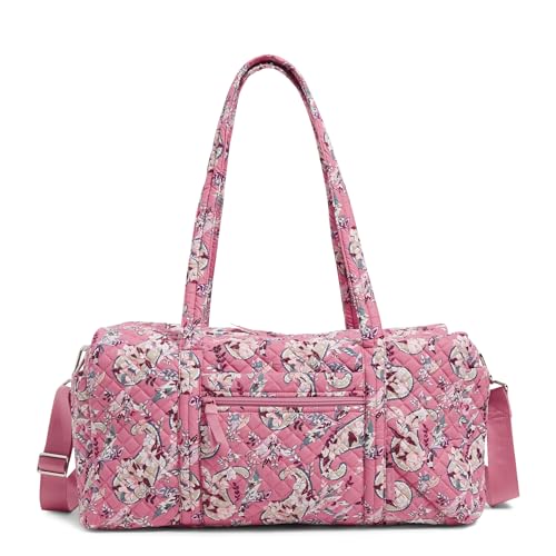 Vera Bradley Damen Reisetasche aus Baumwolle, mittelgroß, Botanical Paisley Pink, Einheitsgröße von Vera Bradley