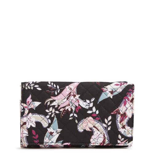 Vera Bradley Trifold Clutch-Geldbörse aus Baumwolle mit RFID-Schutz, botanisches Paisley, Botanisches Paisleymuster, Einheitsgröße Vera Bradley Trifold Clutch-Geldbörse aus Baumwolle mit RFID-Schutz, botanisches Paisley, Botanisches Paisleymuster, Einheitsgröße von Vera Bradley