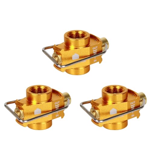 Verasail 3X Camping Gas Saver Plus Gas Converter Shifter Refill Flat Tank Conversion Adapter Camping Gas Adapterventil, Gold von Verasail