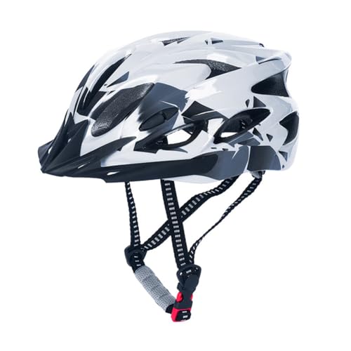 Verasail Fahrradhelm für Erwachsene, Leichtes Microshell, Herren und Damen, Passformanpassung, Empfohlene Passform 57-63 cm, zum Radfahren, Radfahren, Weiß von Verasail