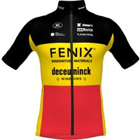 FENIX-DECEUNINCK Belgischer Meister 2023 Kurzarmtrikot, für Herren, Größe L, FENIX-DECEUNINCK Belgischer Meister 2023 Kurzarmtrikot, für Herren, Größe L, von Vermarc