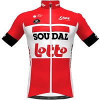 LOTTO SOUDAL Aero 2022 Kurzarmtrikot, für Herren, Größe L, Rennrad Trikot, von Vermarc