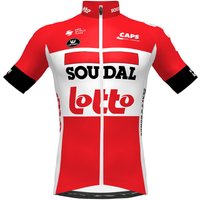 LOTTO SOUDAL Aero 2022 Kurzarmtrikot, für Herren, Größe M, Fahrradtrikot, von Vermarc