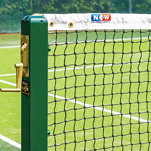 Vermont 12,8m Tennisnetze für doppeltes Tennis – geflochtenes HDPE Garn – ITF-genehmigt – in 5 Dicke und Gewichte erhältlich (3mm, 6,5kg) von Vermont