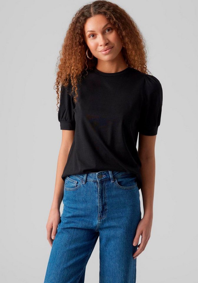 Vero Moda T-Shirt VMKERRY 2/4 O-NECK TOP VMA JRS NOOS mit Rundhalsausschnitt Vero Moda T-Shirt VMKERRY 2/4 O-NECK TOP VMA JRS NOOS mit Rundhalsausschnitt von Vero Moda