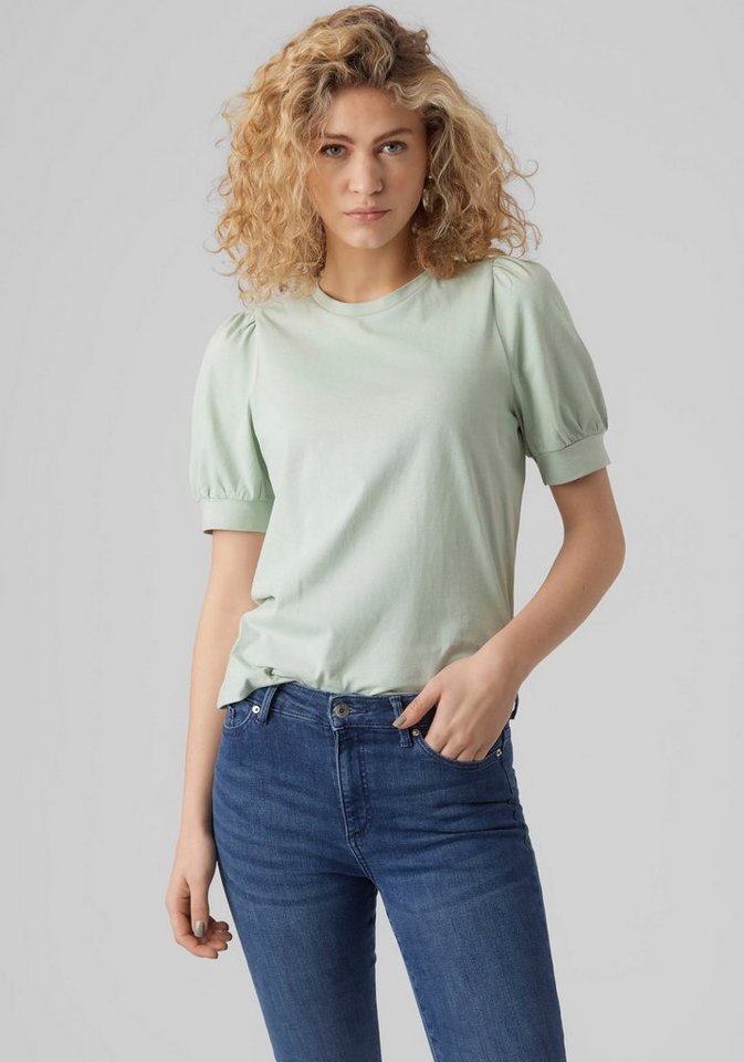 Vero Moda T-Shirt VMKERRY 2/4 O-NECK TOP VMA JRS NOOS mit Rundhalsausschnitt Vero Moda T-Shirt VMKERRY 2/4 O-NECK TOP VMA JRS NOOS mit Rundhalsausschnitt von Vero Moda