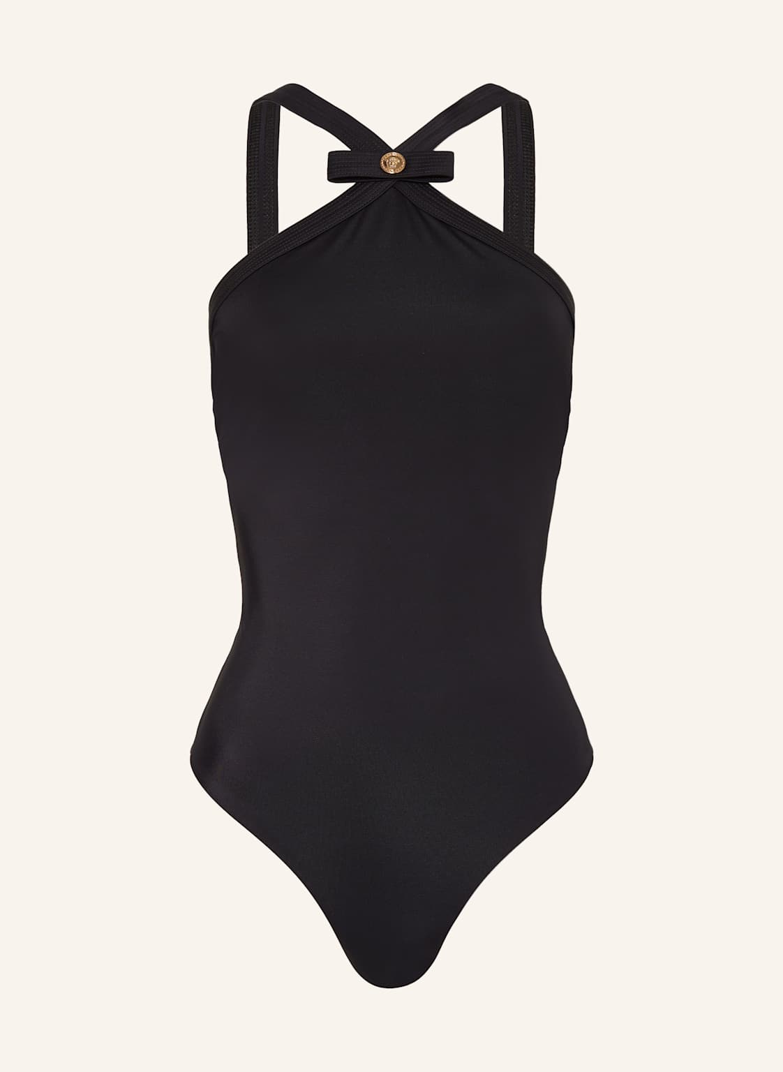 Versace High-Neck-Badeanzug schwarz Versace High-Neck-Badeanzug schwarz von Versace