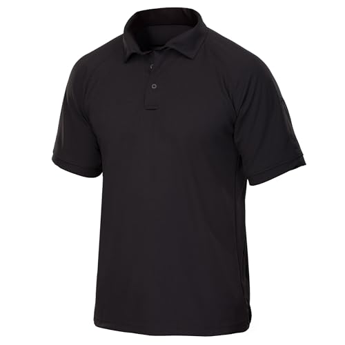 Vertx Coldblack Herren Poloshirt, kurzärmelig, Schwarz, Größe M von Vertx