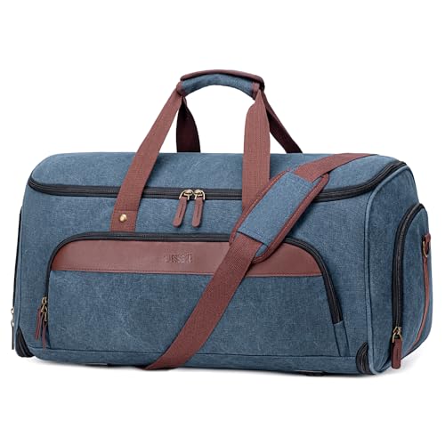 Vessgra Anzugtasche, Wasserdichter Kleidersack Reisetasche, 2 in 1 Kleidersack Tasche Kleidersack Reise, Canvas Travel Garment Bag Handgepäck Anzug Herren Damen mit Schuhfach (Blau) Vessgra Anzugtasche, Wasserdichter Kleidersack Reisetasche, 2 in 1 Kleidersack Tasche Kleidersack Reise, Canvas Travel Garment Bag Handgepäck Anzug Herren Damen mit Schuhfach (Blau) von Vessgra