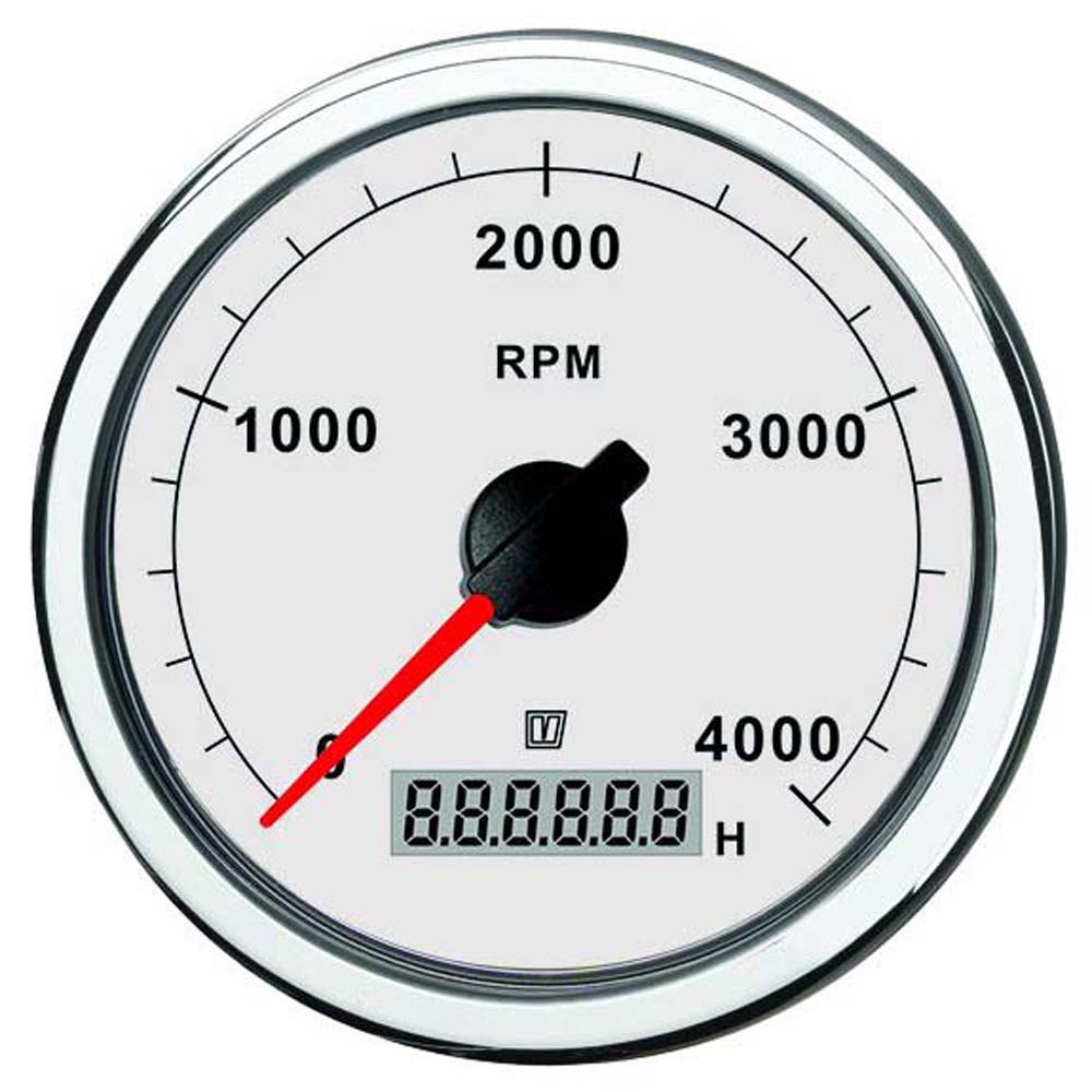 Vetus 0-4000rpm Tachometer 12-24v Silber 100 mm Vetus 0-4000rpm Tachometer 12-24v Silber 100 mm von Vetus