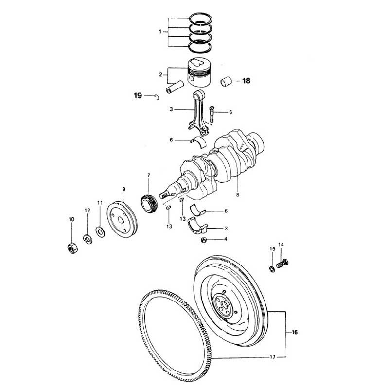 Vetus 0.25 Crankshaft Piston With Pin Silber Vetus 0.25 Crankshaft Piston With Pin Silber von Vetus