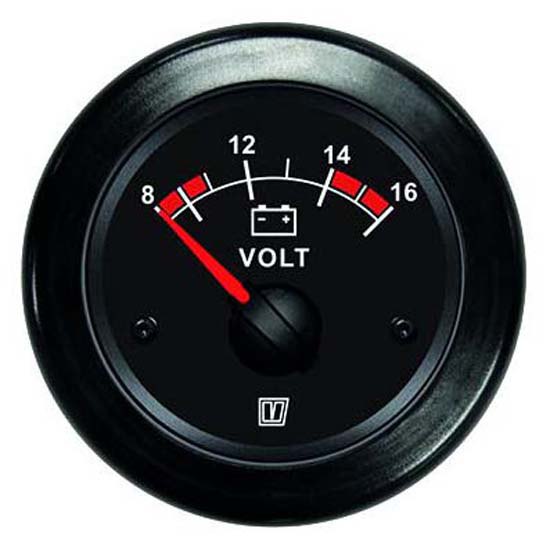 Vetus Voltmeter 10-16v Schwarz 52 mm Vetus Voltmeter 10-16v Schwarz 52 mm von Vetus