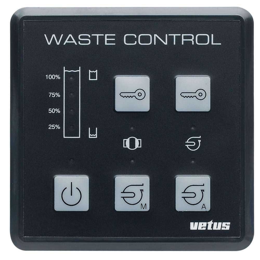 Vetus 12-24v Sanitary Water System Control Panel Schwarz 85 x 85 mm von Vetus