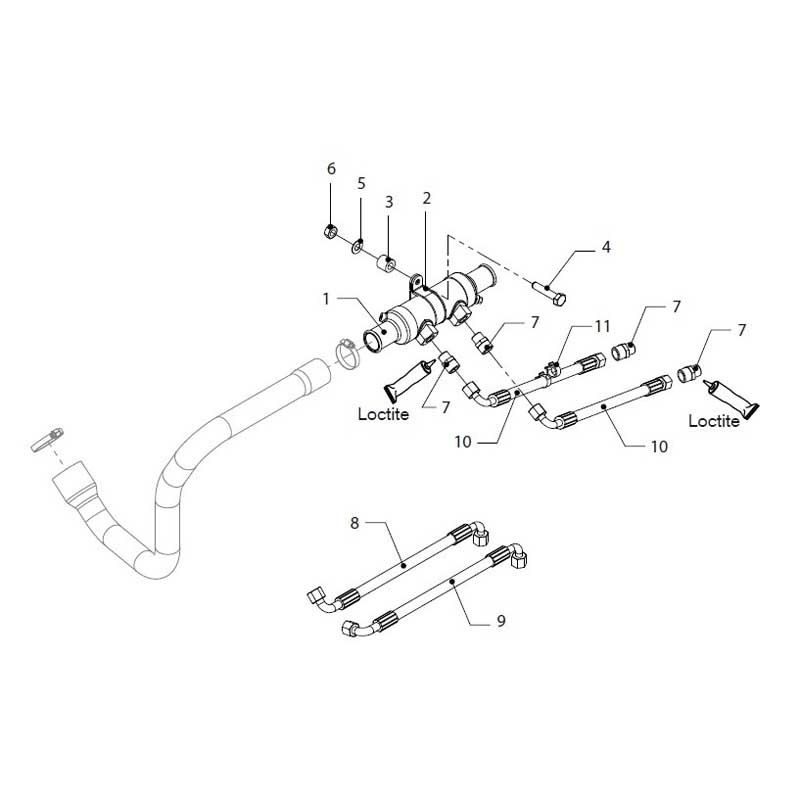 Vetus 135´ Oil Hose Silber von Vetus