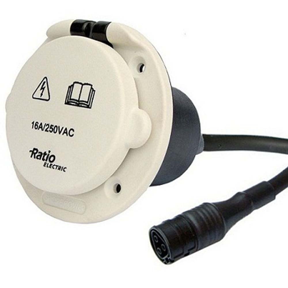 Vetus Ip56 Polyamide Recessed Power Outlet 16a Weiß Vetus Ip56 Polyamide Recessed Power Outlet 16a Weiß von Vetus
