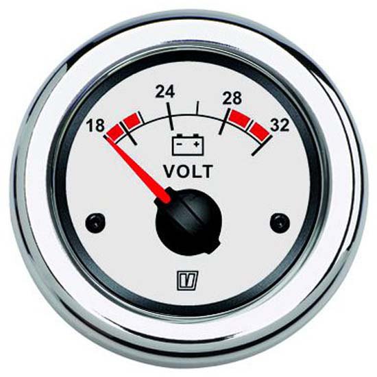 Vetus Voltmeter 20-32v Silber 52 mm Vetus Voltmeter 20-32v Silber 52 mm von Vetus