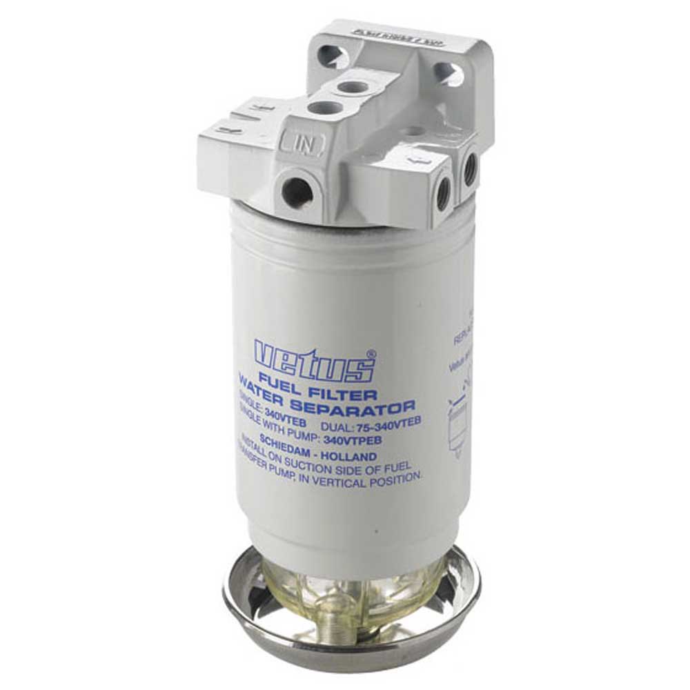Vetus 380 L/h Water Separator Fuel Filter Weiß von Vetus