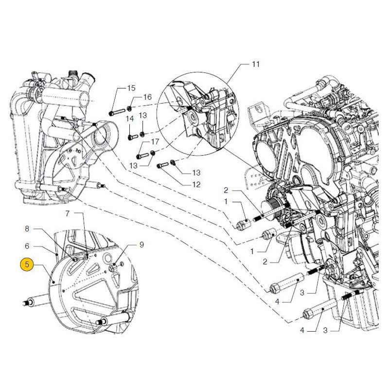 Vetus Belt Alternator Vf4145/180/200 Cover Silber Vetus Belt Alternator Vf4145/180/200 Cover Silber von Vetus
