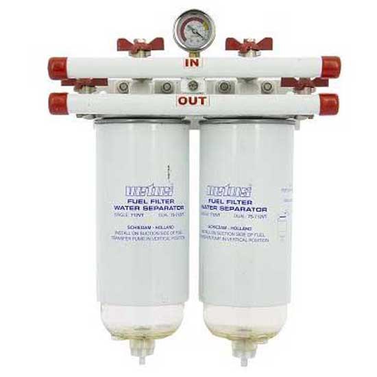 Vetus Double 10 Micron Max Water Separator/fuel Filter Weiß von Vetus