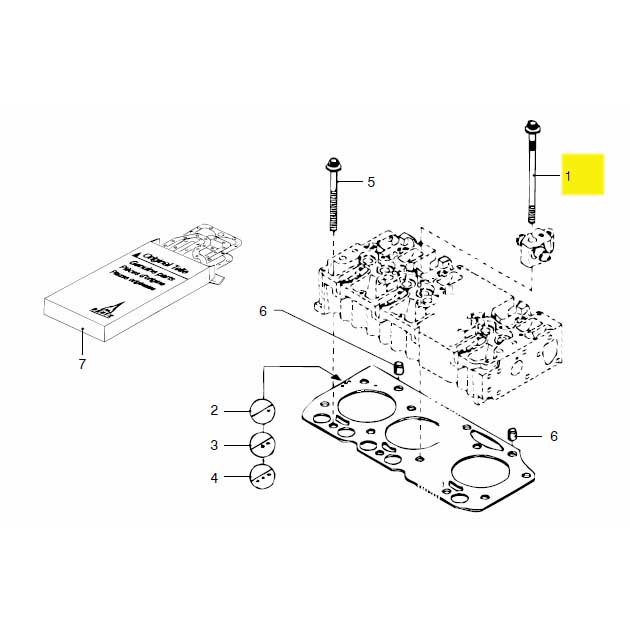 Vetus Dt44/66 Cylinder Head Bolt Silber Vetus Dt44/66 Cylinder Head Bolt Silber von Vetus