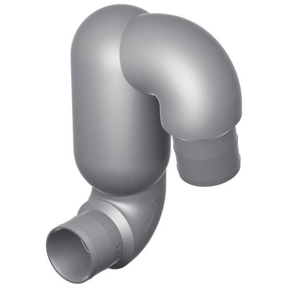 Vetus Lt127 Exhaust System Swan Neck Muffler Silber 127 x 127 mm von Vetus