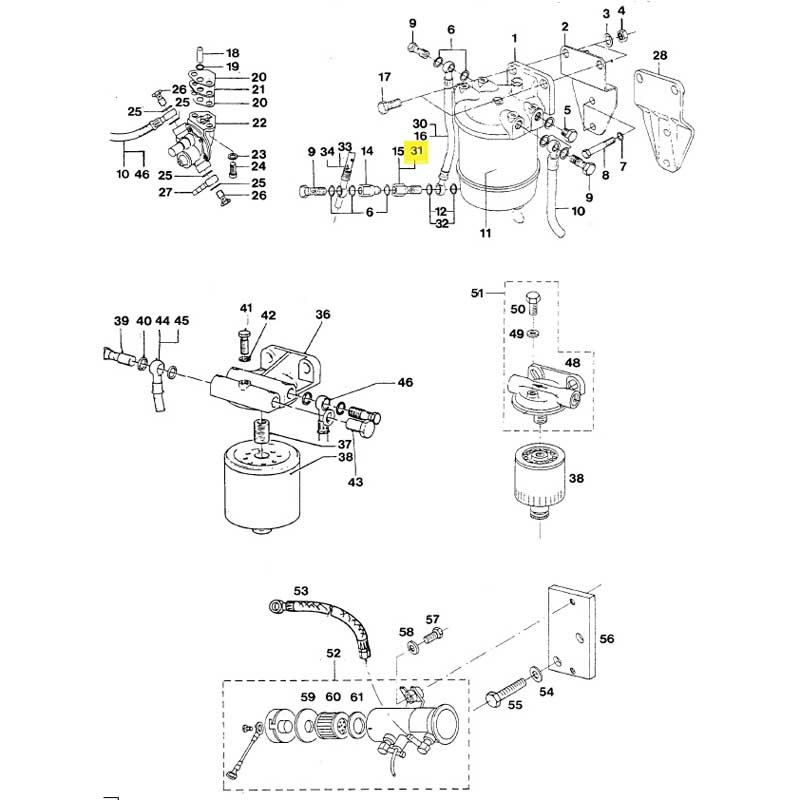 Vetus M4.14 Banjo Bolt Silber von Vetus