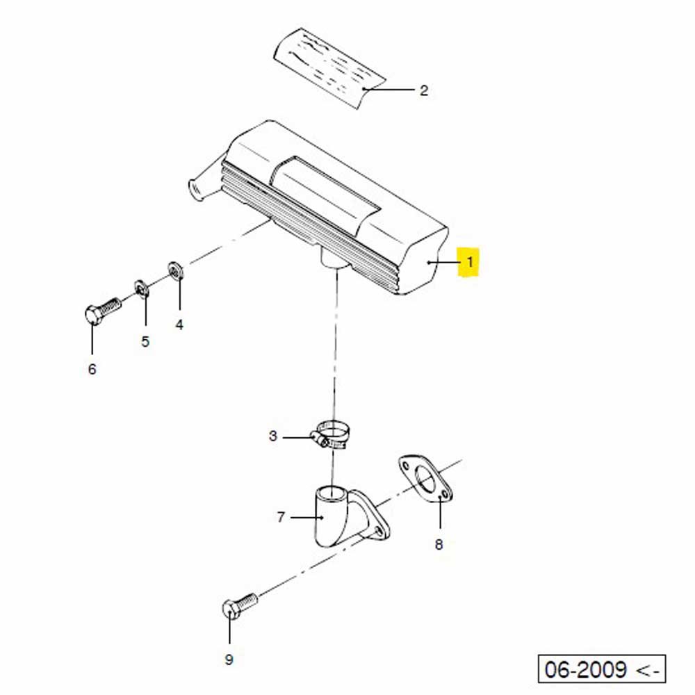 Vetus M4.15-17 Air Intake Spare Part Silber von Vetus