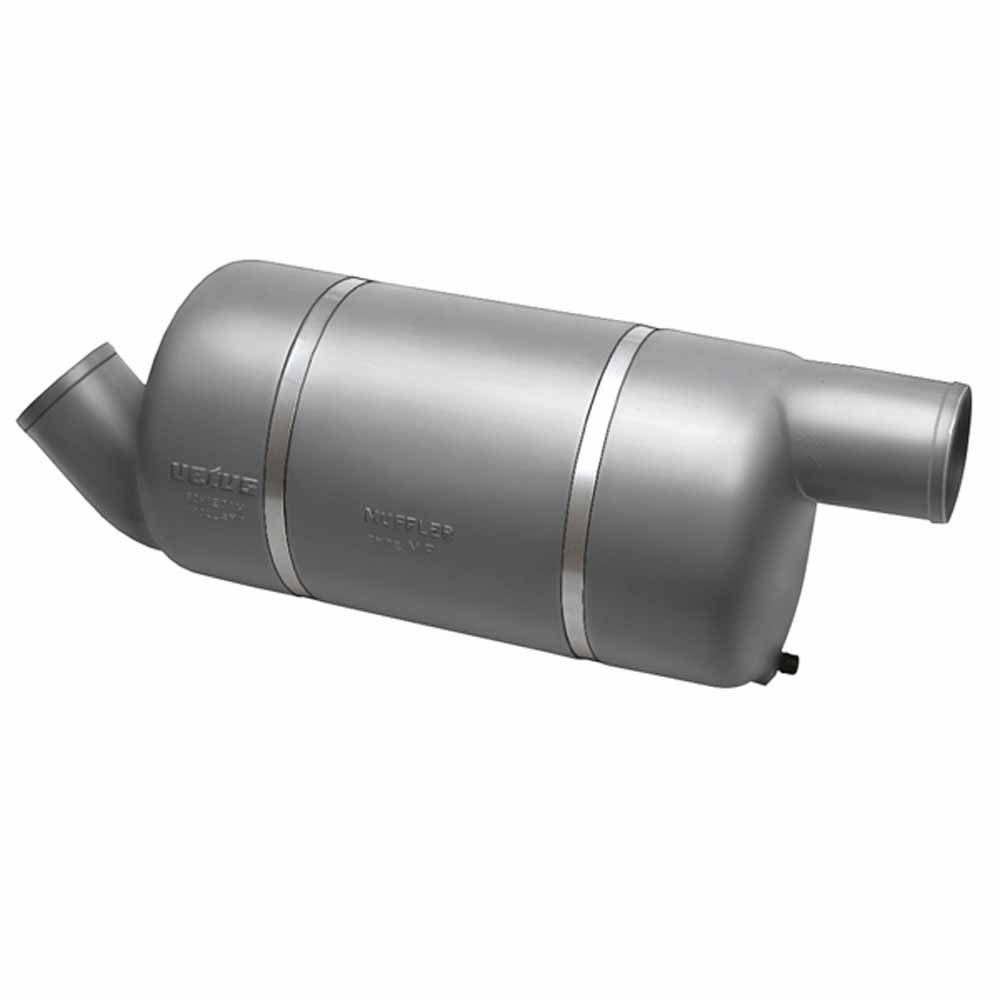 Vetus Mf125 Exhaust System Muffler Silber 125 mm von Vetus