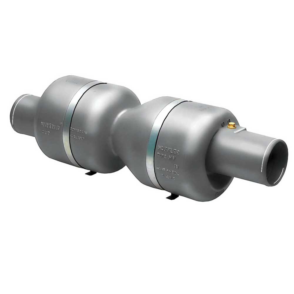Vetus Mv090 Exhaust System Muffler Silber 90 mm Vetus Mv090 Exhaust System Muffler Silber 90 mm von Vetus