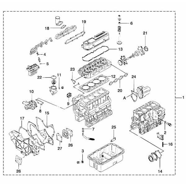 Vetus Stm7965 M4.17 Engine Gasket Silber Vetus Stm7965 M4.17 Engine Gasket Silber von Vetus