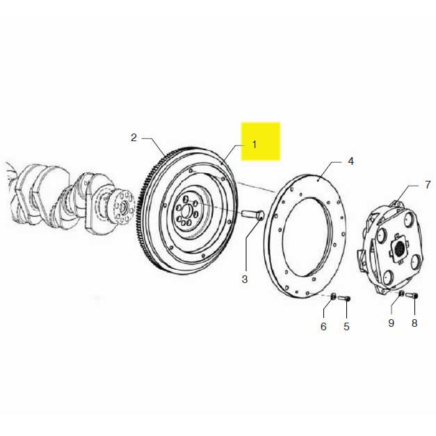 Vetus Vf4 185/200 Flywheel Assembly Silber von Vetus