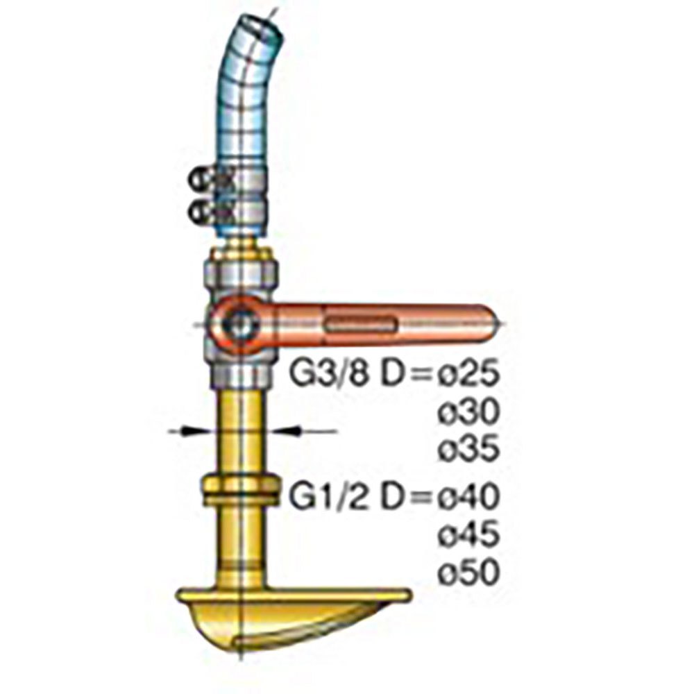 Vetus Water Connection For Shaft Lubrication Golden 40/45/50 mm Vetus Water Connection For Shaft Lubrication Golden 40/45/50 mm von Vetus