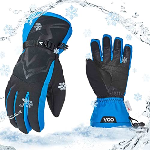 Vgo SL2466FW, warme Ski-Handschuhe für Herren, Winter-Schneehandschuhe, Outdoor-Handschuhe, 3M Thinsulate, wasserdicht, 1 Paar von Vgo...