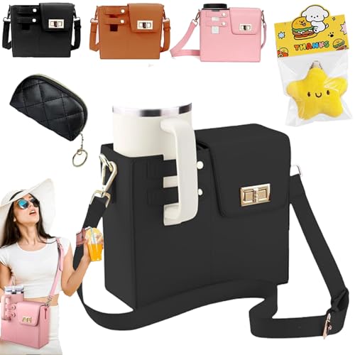 Vgpbphj Tragbare Crossbody-Wasserbecher-Aufbewahrungstasche, Crossbody-Trinkflasche für Stanley Cup, tragbare Wasserflaschen-Tasche mit 2 verstellbaren Schultergurten, Stanley-Tasche mit Trennwand, Vgpbphj Tragbare Crossbody-Wasserbecher-Aufbewahrungstasche, Crossbody-Trinkflasche für Stanley Cup, tragbare Wasserflaschen-Tasche mit 2 verstellbaren Schultergurten, Stanley-Tasche mit Trennwand, von Vgpbphj