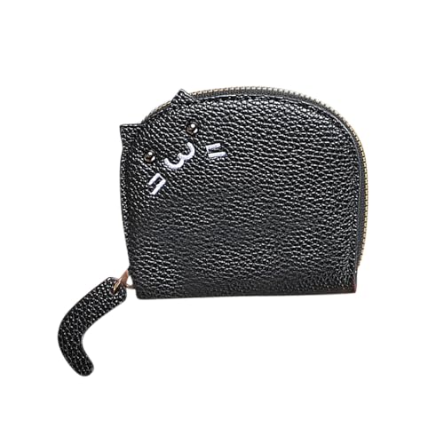 Vhersily 2025 Angebote - Damen Kartenhalter Geldbörse Damen Geldbörse Damen Clutch Geldbörse Kawaii Niedliche Geldbörse Metall Clip Miss Hohe Kapazität, Schwarz , Taglia Unica von Vhersily