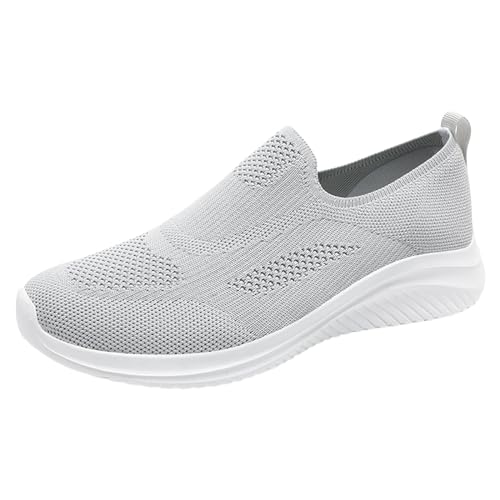 Vhersily Herren Mesh Bergsteigen Casual Sportschuhe Schnürung Einfarbig Laufen Atmungsaktiv Sneakers mit weichem Boden Schuhe Herren Sportlich Elegant von Vhersily