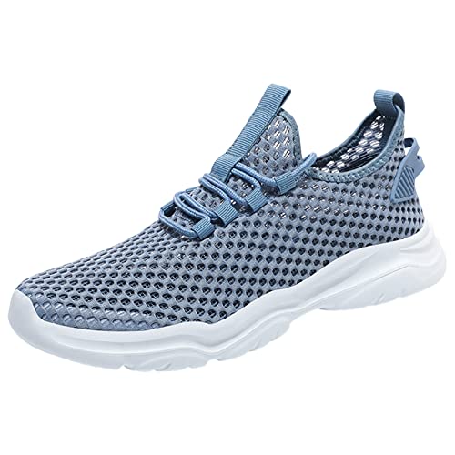 Vhersily Men Sneakers Extra Wide Running Shoes Waterproof Lightweight Breathable Running Sneakers Summer Men Sports Shoes Fashion New Pattern Mesh Hollow Breathable Comfortable Lightweight Lace Shoes von Vhersily