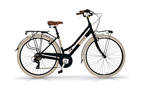 Via Veneto Retro-Fahrrad, Aluminium, Damenrad, von AIRBICI - Mattschwarz Via Veneto Retro-Fahrrad, Aluminium, Damenrad, von AIRBICI - Mattschwarz von Via Veneto