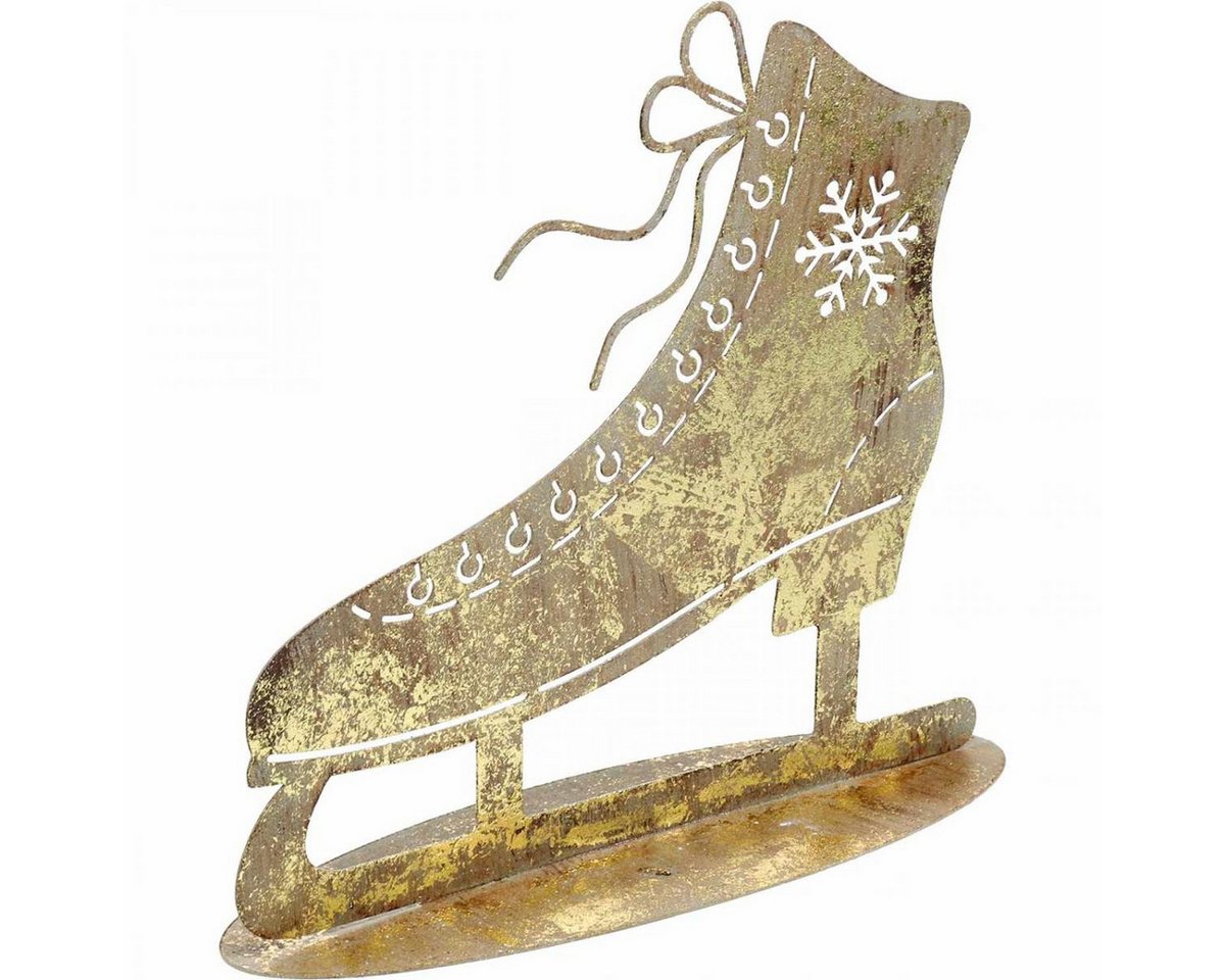 Viana Christbaumschmuck Metall Schlittschuh Deko Eislaufschuh Gold Antik 22,5cm Weihnachten Viana Christbaumschmuck Metall Schlittschuh Deko Eislaufschuh Gold Antik 22,5cm Weihnachten von Viana