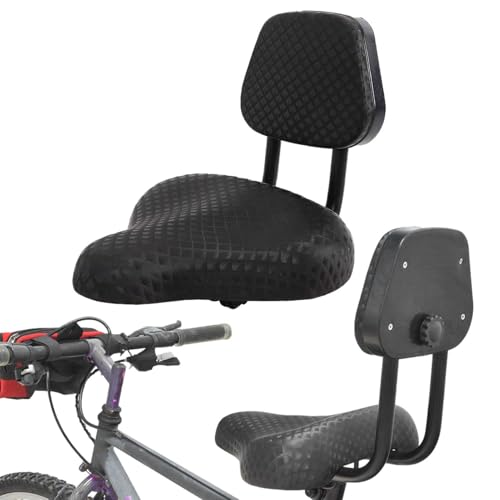 Fahrradsitz – Sattel mit Rückenlehne, ergonomischer Fahrradsitz mit Rückenstütze, rutschfeste Sättel, Trekkingräder, Dicke Sättel für Reisen, Outdoor-Erkundungen, Pendeln, Radfahren, tägliche Fahrten von Vibhgtf