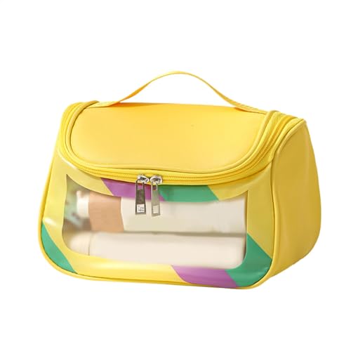 Klare Kulturbeutel für unterwegs,Hautpflege-Reisetasche | Wasserdichte, durchsichtige Organizer-Tasche, Kosmetiktasche | Buntes Make-up-Etui, Reise-Kosmetiktasche für Wochenendausflüge, Outdoor-Aktivi von Vibhgtf