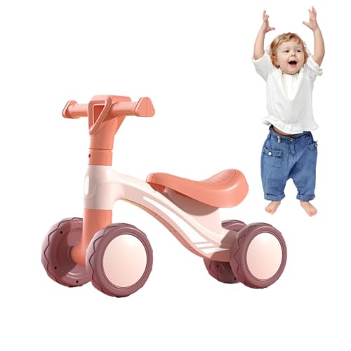 Laufrad – weiches Kleinkindfahrrad mit 4 runden Rädern, Lauflernhilfe für und Mädchen im Alter von 1–6 Jahren, Reitspielzeug für Kleinkinder, Kletterspielzeug für Kleinkinder. Indoor-Kleinkindf von Vibhgtf