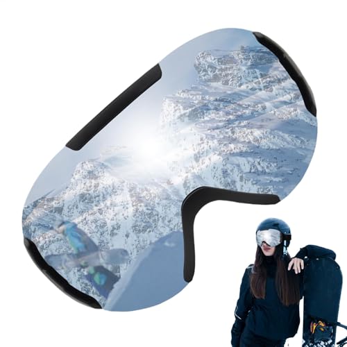 Skibrille Erwachsene Überbrille, TPU-Rahmen, Winter-Schneesportbrille, Jugendliche, unzerbrechliche PC-Gläser, Schneeskibrille für Kinder, Winter-Schneesportbrille, Jugendliche, von Vibhgtf