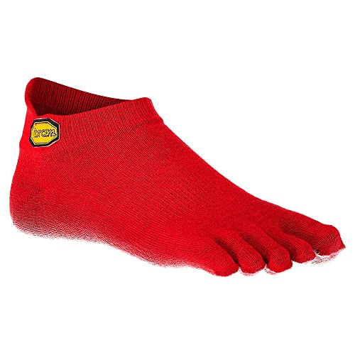 Vibram FiveFingers Herren Socks Athletic No Show, Red, L, S18N04L von Vibram FiveFingers