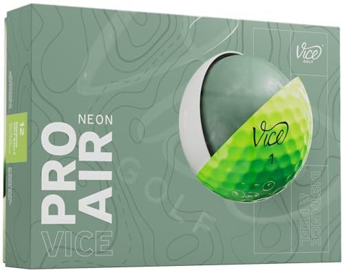 Vice Pro Air Golfbälle (Modell 2025) (Lime) von Vice Golf