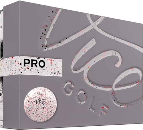Vice Golf Pro Soft Drip Red 2020 | 12 Golfbälle | Ausstattung: 3-teiliges Urethan-Guss, weiches Gefühl, hohe Ballflugstabilität | Profil: für ambitionierte Golfer Vice Golf Pro Soft Drip Red 2020 | 12 Golfbälle | Ausstattung: 3-teiliges Urethan-Guss, weiches Gefühl, hohe Ballflugstabilität | Profil: für ambitionierte Golfer von Vice