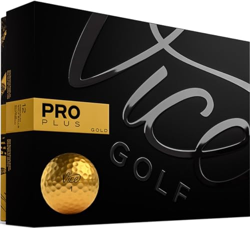 Vice Golf Limitierte Edition Pro Plus Golfbälle (Gold) Vice Golf Limitierte Edition Pro Plus Golfbälle (Gold) von Vice Golf
